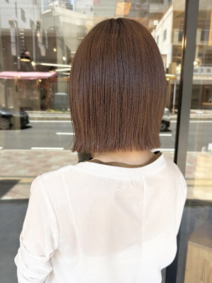 ぷつっとボブ/オリーブベージュ