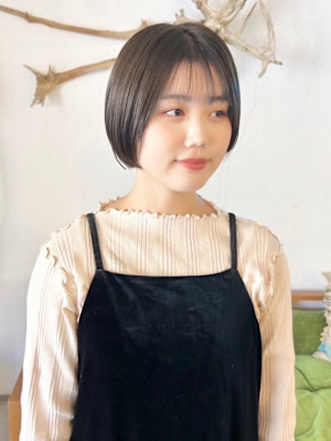 丸みショートボブ/ミニボブ