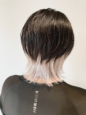 ホワイトブリーチインナーカラーメンズブリーチ