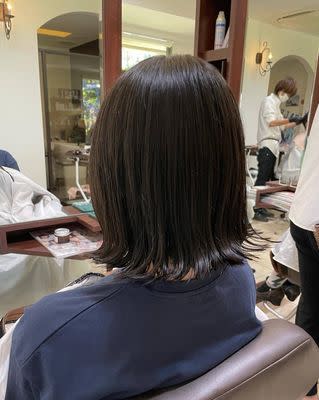 ナチュラルブラウン外ハネボブ