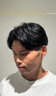 フェザー風　センターパート