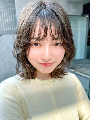 レイヤーカット透明感カラー髪質改善