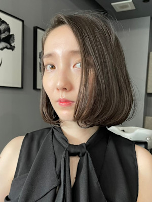 ショート・ボブ/丸顔/前髪あり/絶壁解消/30代/40代/