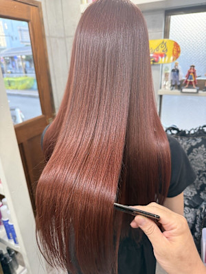 バーミリオンオレンジ 【茅ヶ崎髪質改善】