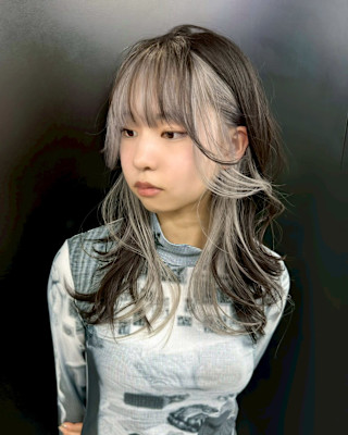 インナーカラー　デザインカラー　ハイトーン　原宿/表参道