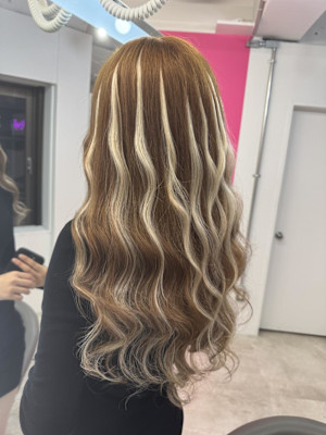 地毛を痛めず派手にできる！エクステハイライト！