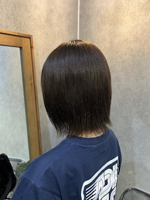 ♪ワンカラーで作る明るめオリーブベージュカラー