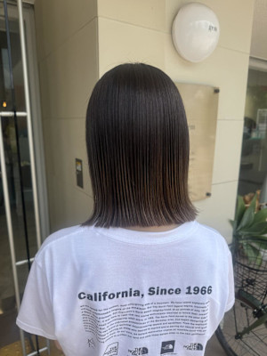 切りっぱなしボブ