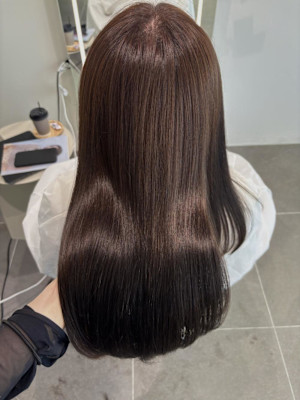 大人の透明感カラー＊ツヤ感ラベンダーブラウン