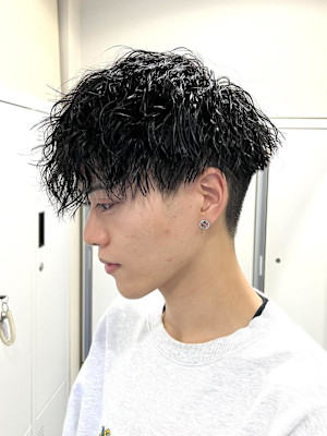 【平山明樹】縦落ちスパイラルパーマ