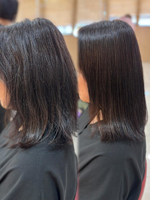 プレミアム髪質改善／ダメージレス縮毛矯正