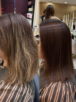 プレミアム髪質改善／ダメージレス縮毛矯正