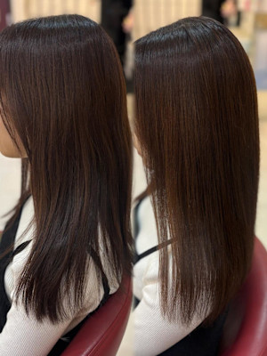 プレミアム髪質改善／ダメージレス縮毛矯正