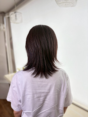 外ハネミディアムボブ