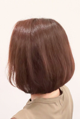 ワンレン風グラデュエイテットボブ