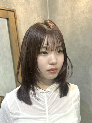 ★柔らかいピンクブラウンカラー