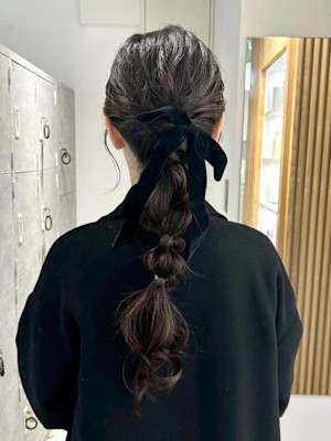 『hinari』結婚式ヘアセット/リボンアレンジ