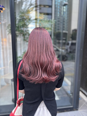 ブリーチなしラベンダーピンク！夏おすすめ