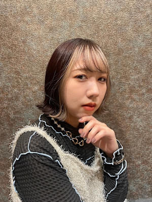 フェイスフレーミングカラー　モカベージュ