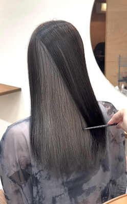 Black×silver インナーカラー