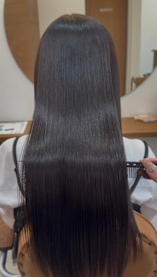 美髪矯正　premium  straight