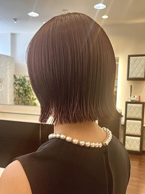 ぱつっとミニボブ