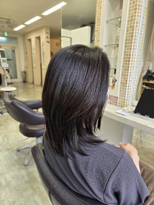 ストレート×ベージュ