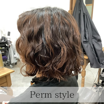 お客様スタイル ふんわりパーマ