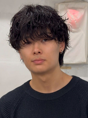 メンズ　シャドウパーマ