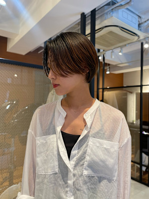 20代/30代/40代/おしゃれヘア/マッシュショート/暗髪