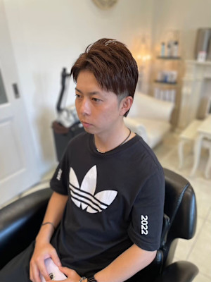 横だけツーブロック　宇部市/理容室/理容院/メンズカット