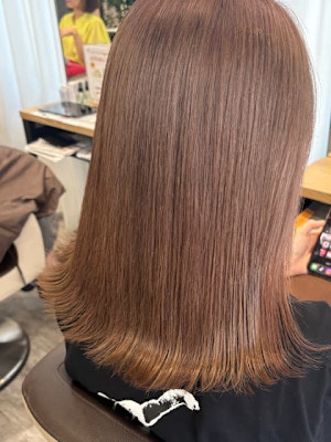 Wカラー×ピンクベージュ