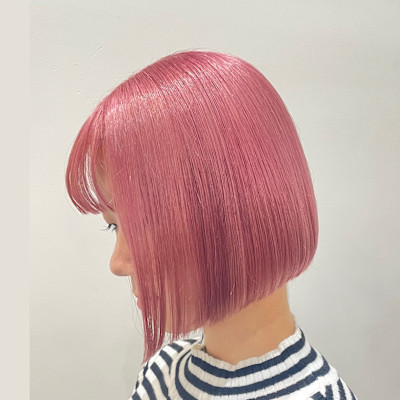 コットンピンク×ボブ【府中】