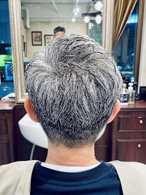 【50代 男性】ロンドン七三ツーブロック（大宮/バーバー）