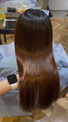 地毛風ストレート　縮毛矯正
