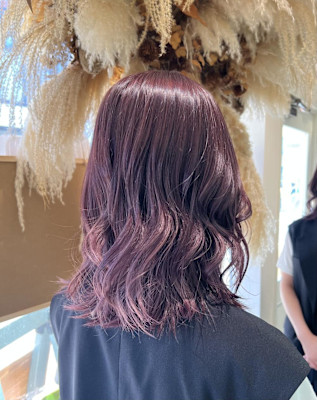 ブリーチなしダブルカラー/ラベンダーピンク