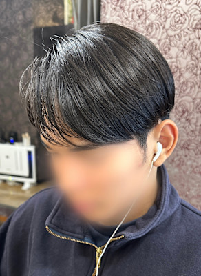 【ナチュラル仕上げで清楚感アップ！】メンズ縮毛矯正