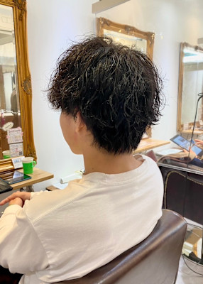 メンズカットパーマ