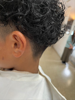 アップサイドパートで韓国風パーマJr.