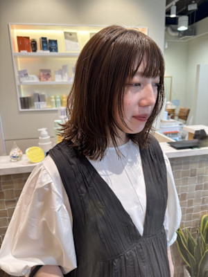 ミディアム/顔まわりレイヤー