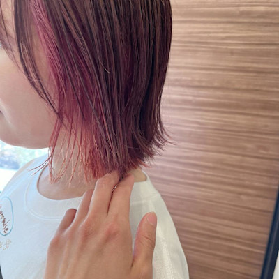 ベージュピンク×ペールピンク