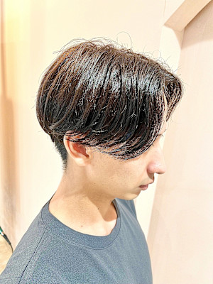 毛流れセンターパート