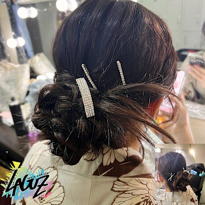 【ヘアセット】 浴衣 着物 シニヨン風 ゆるふわまとめ