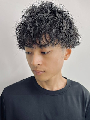 マッシュ ツイストスパイラルパーマ マッシュショート