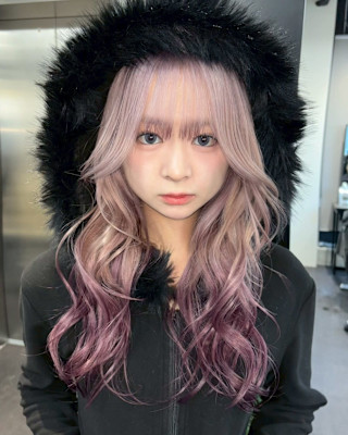 エンドカラー　デザインカラー　ハイトーン　原宿/表参道