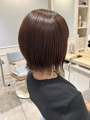 切りっぱなしボブ