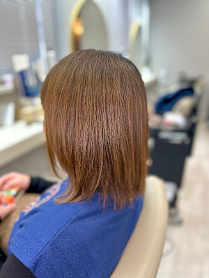 内巻きミディアムレイヤー♪