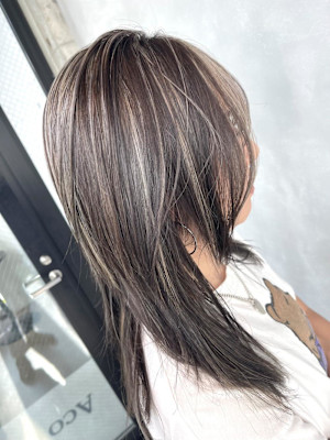 上品ハイライト/ペールベージュ/アッシュグレージュ