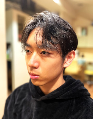 メンズフェザーパーマ