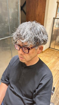 イケオジ　パーマスタイル